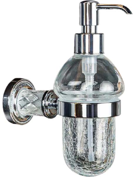 Дозатор жидкого мыла Boheme Murano Cristal 10912-CRST-CH