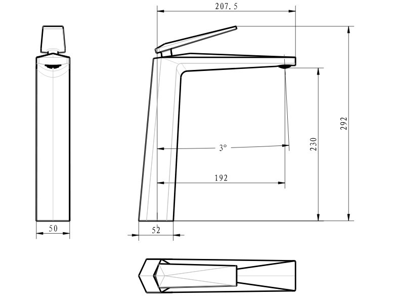 Смеситель для раковины Boheme Venturo 372-W