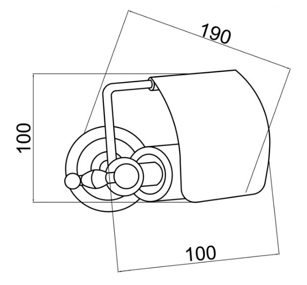 Держатель туалетной бумаги Boheme Brillante 10430