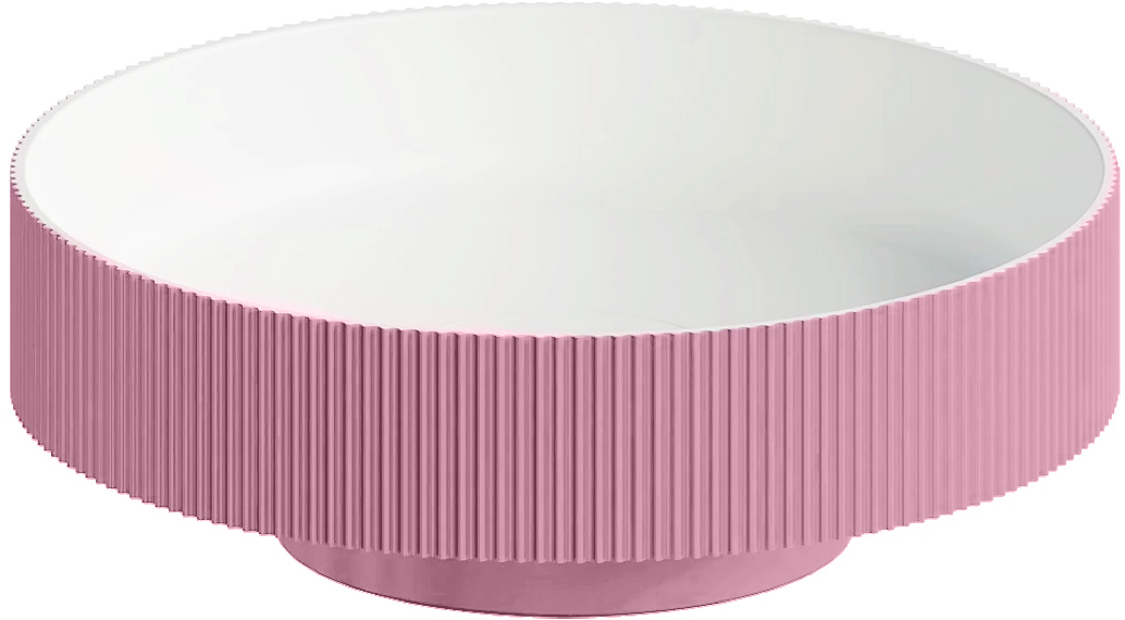Раковина накладная Ø40 см ArmadiArt Sole Corian 801-R-LP