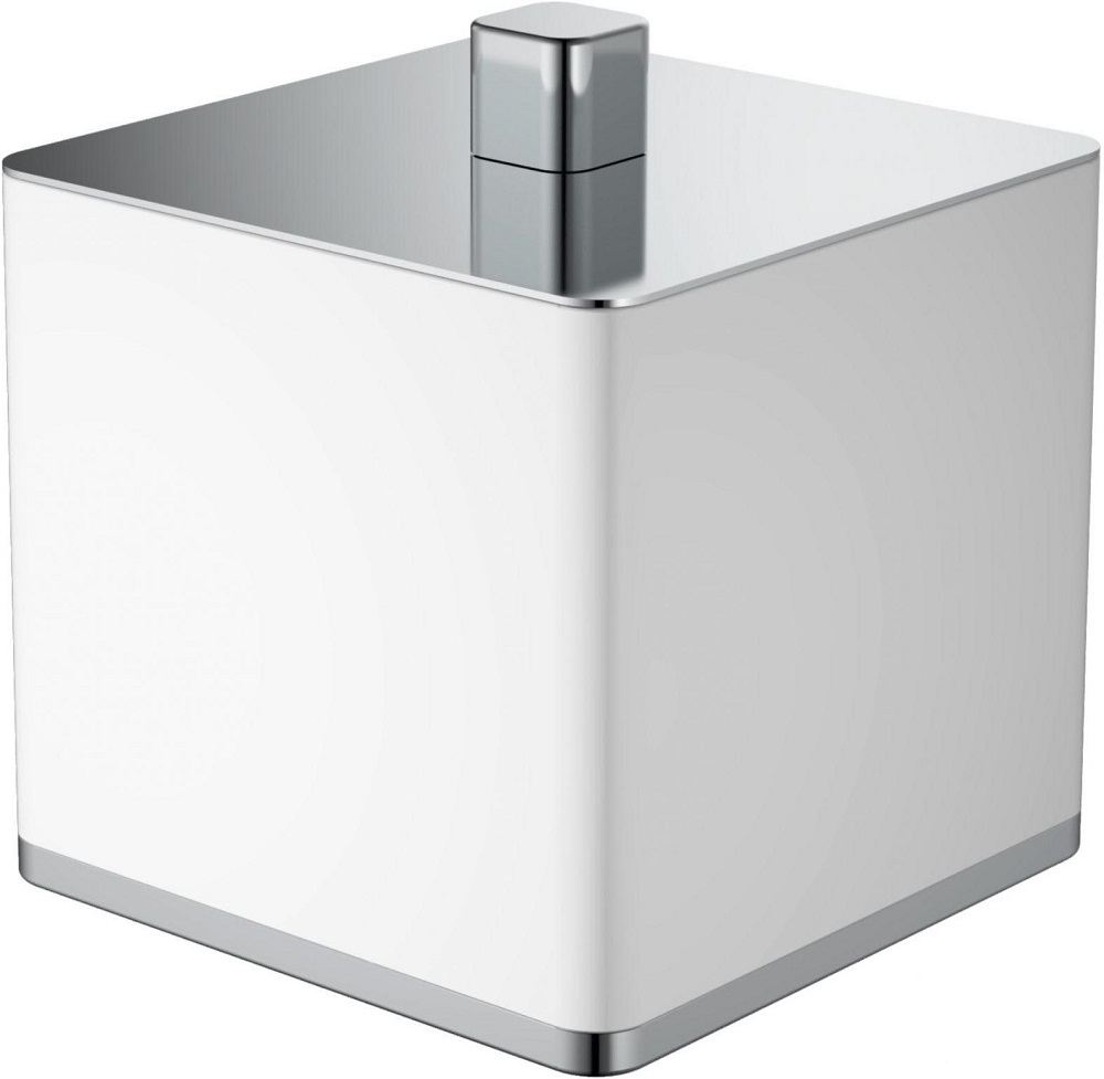 Стакан для ватных дисков Boheme Qubic 10964-W-CR
