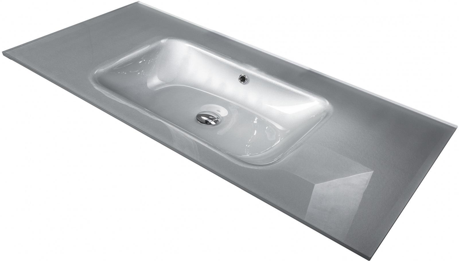 Раковина стеклянная 110 см ArmadiArt NeoArt 852-110-SLF