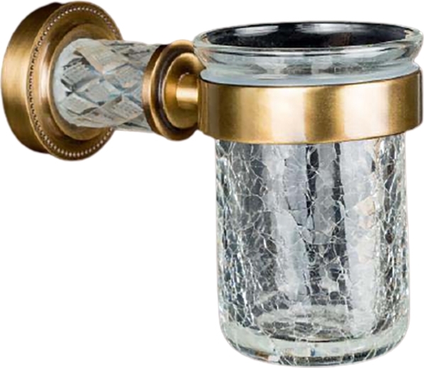 Стакан для зубных щеток Boheme Murano Cristal 10904-CRST-BR