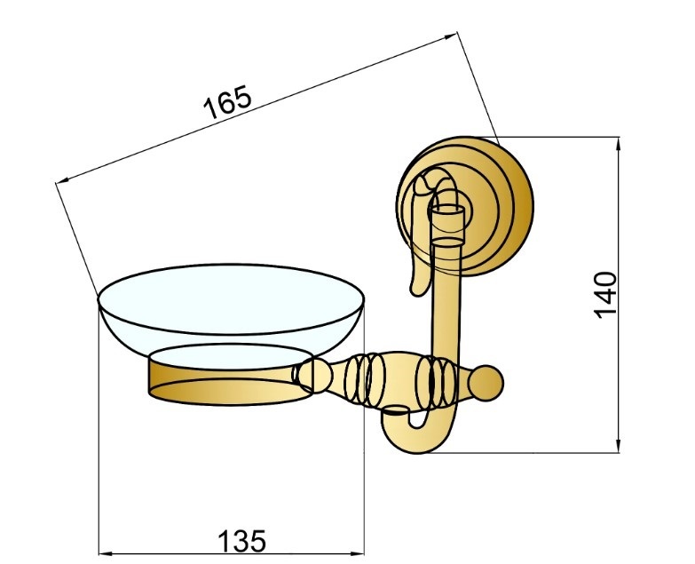 Мыльница Boheme Imperiale 10603
