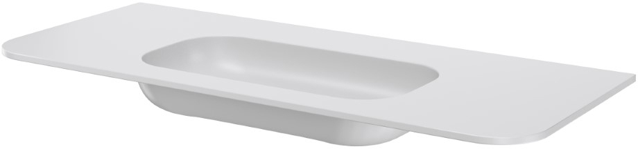 Раковина без отверстия 120 см ArmadiArt Voi 786-120-MW