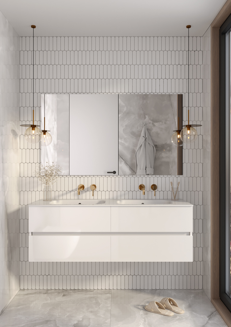 Тумба под раковину 140 см ArmadiArt Vallessi 837-140-W