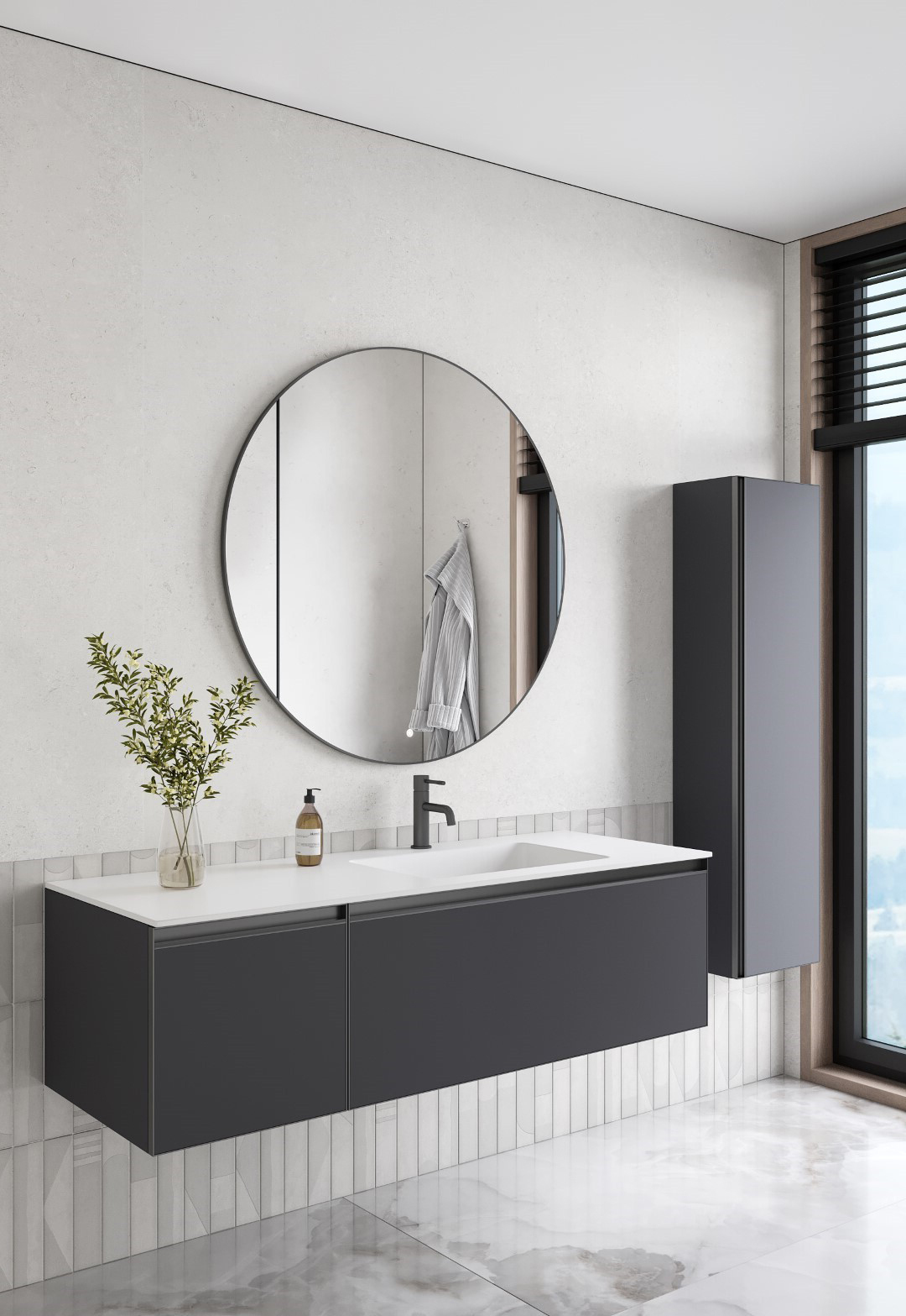 Раковина 140 см ArmadiArt Quatro 793-140-W-R