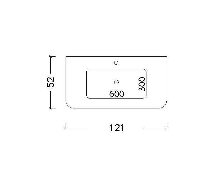 Раковина 120 см ArmadiArt Voi 786-120-L