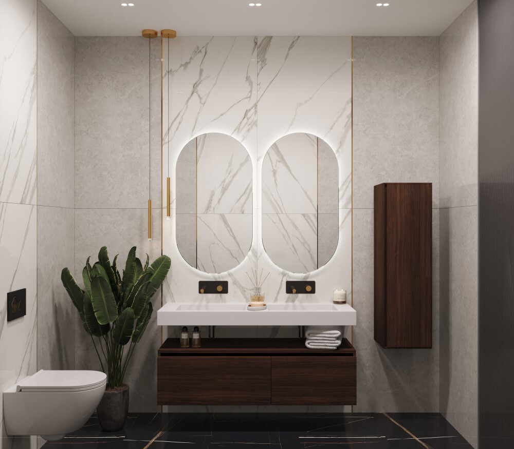 Раковина 140 см ArmadiArt Flat 888-140