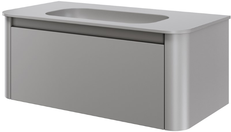 Тумба с раковиной без отверстия 100 см ArmadiArt Voi 782-100-L/786-100-L