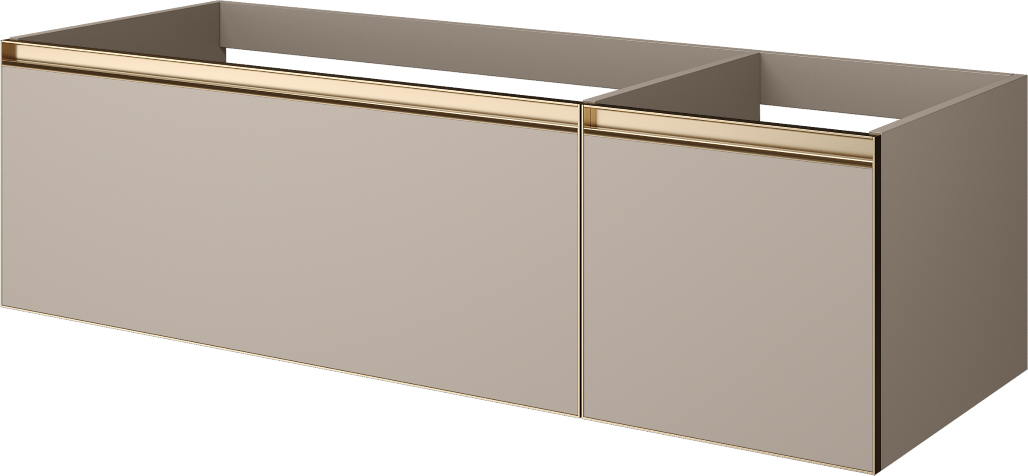 Тумба под раковину 140 см ArmadiArt Quatro 2 790-M2-140-D-MG