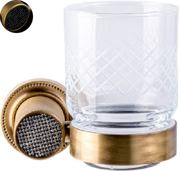 Стакан для зубных щеток Boheme Royal Cristal 10924-BR-B