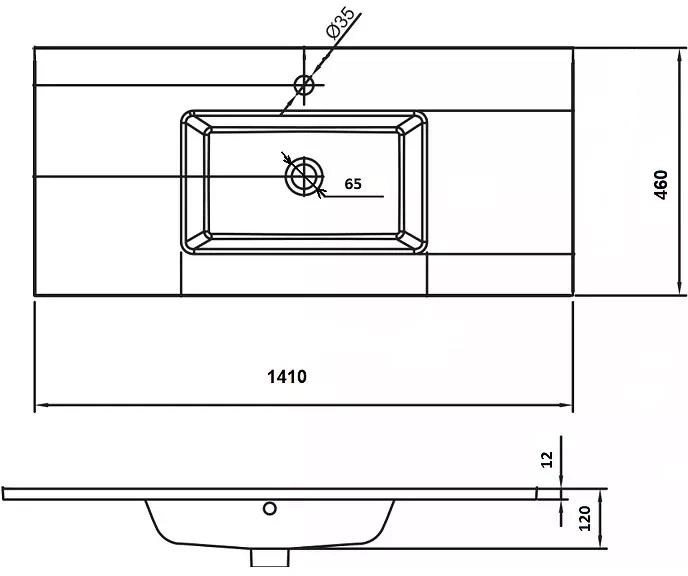Раковина стеклянная141 см ArmadiArt Vallessi 852-141-WH ice