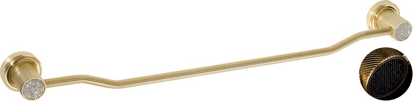 Держатель полотенец Boheme Royal Cristal 10922-G-B