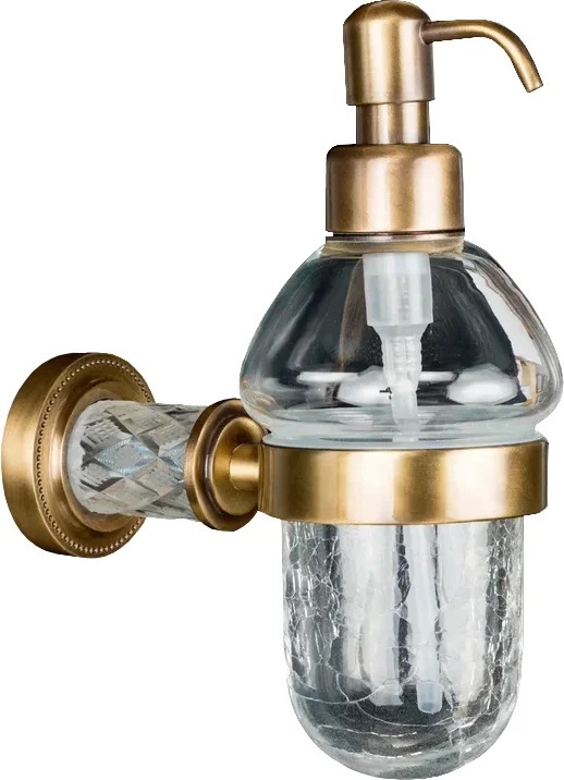 Дозатор жидкого мыла Boheme Murano Cristal 10912-CRST-BR