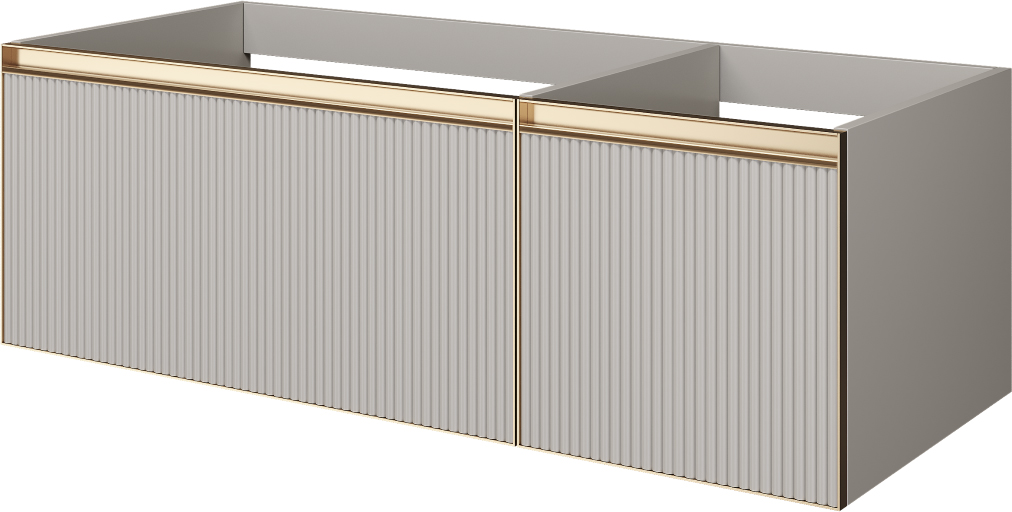 Тумба под раковину 120 см ArmadiArt Quatro 2 790-M2-120-CM-RIB-MG