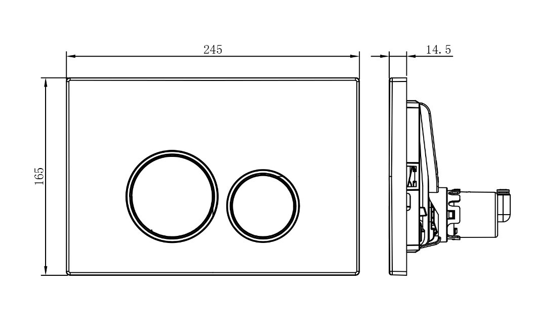 Унитаз электронный с инсталляцией и кнопкой смыва Panasonic 2730 с сиденьем