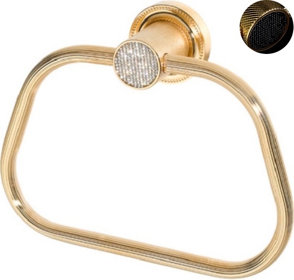 Держатель полотенец Boheme Royal Cristal 10925-G-B